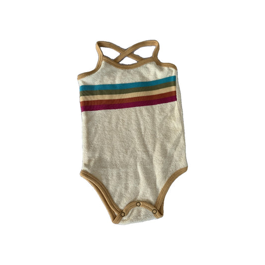 L‚Äôoved Baby Girls cream | Rainbow Romper Size: 18-24 months cream | Rainbow