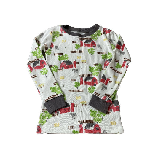 Burt's Bees Boys cream | Red | green Pajamas Size: 2T cream | Red | green