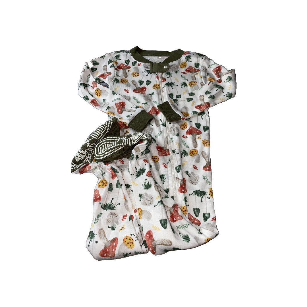 Burt's Bees Unisex cream | Red | Grey | light green | Yellow Pajamas Size: 18-24 months cream | Red | Grey | light green | Yellow