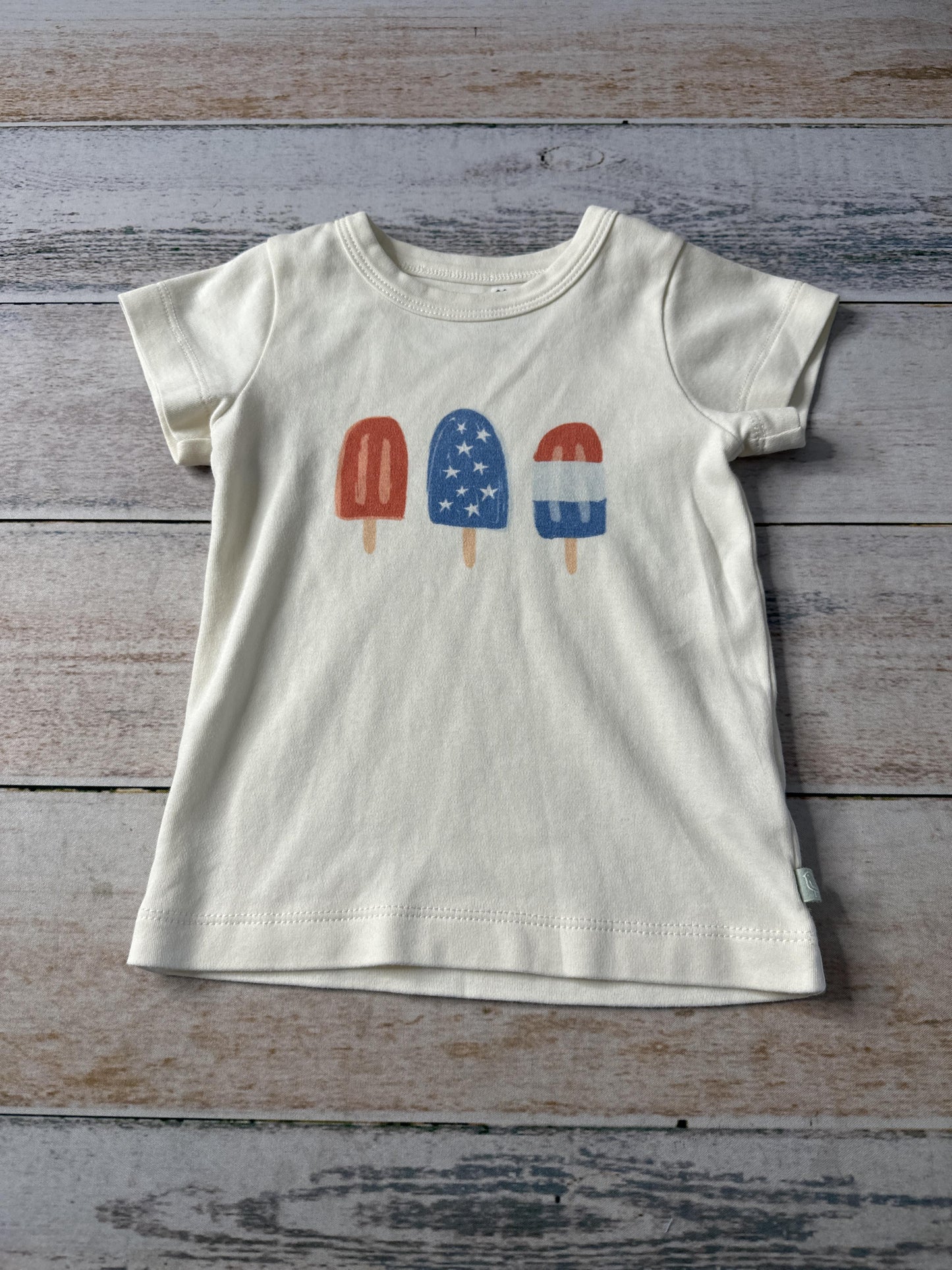 Finn + Emma Unisex cream | Red | White | Blue T-Shirt Size: 18-24 months cream | Red | White | Blue