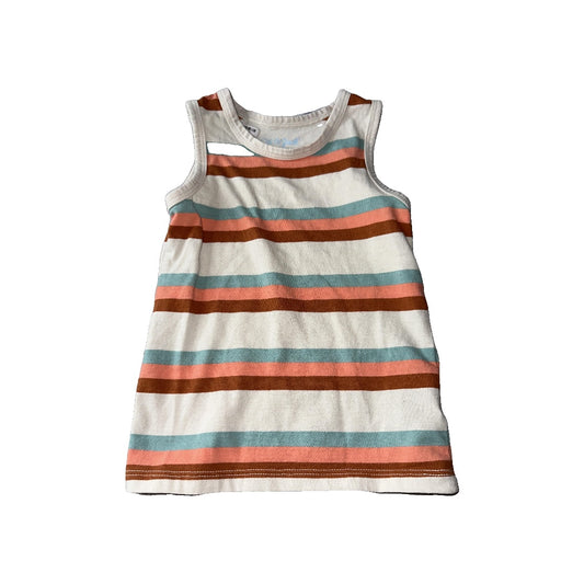 Cat & Jack Boys cream | Retro | Stripe Tank Top Size: 18 months cream | Retro | Stripe