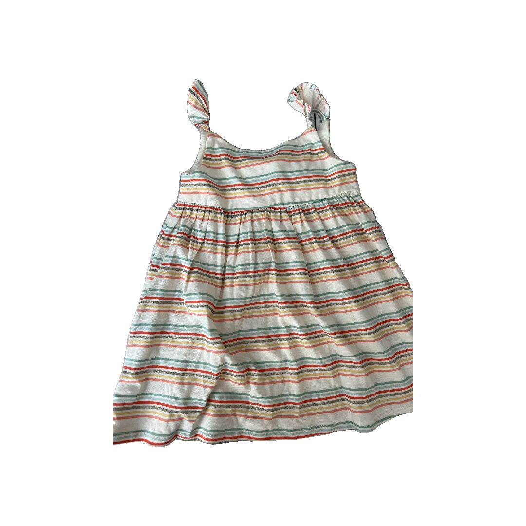 Sigrid Olsen Girls cream | Retro | Stripe Dress Size: 24 months cream | Retro | Stripe