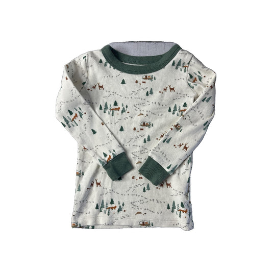 Finn + Emma Boys cream | Sage Shirt Size: 12-24 months cream | Sage