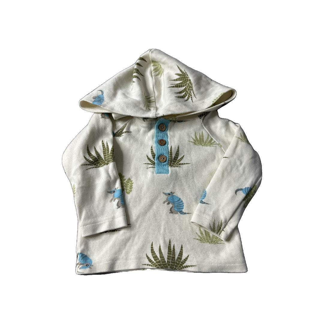 Cat & Dogma Boys cream | Sage Long Sleeve Shirt Size: 3-6 months cream | Sage