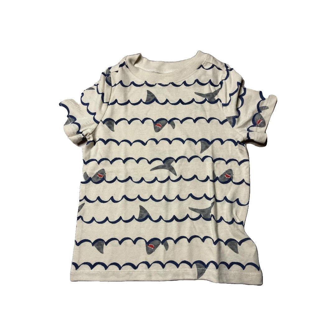 Old Navy Unisex cream | Sharks T-Shirt Size: 2T cream | Sharks