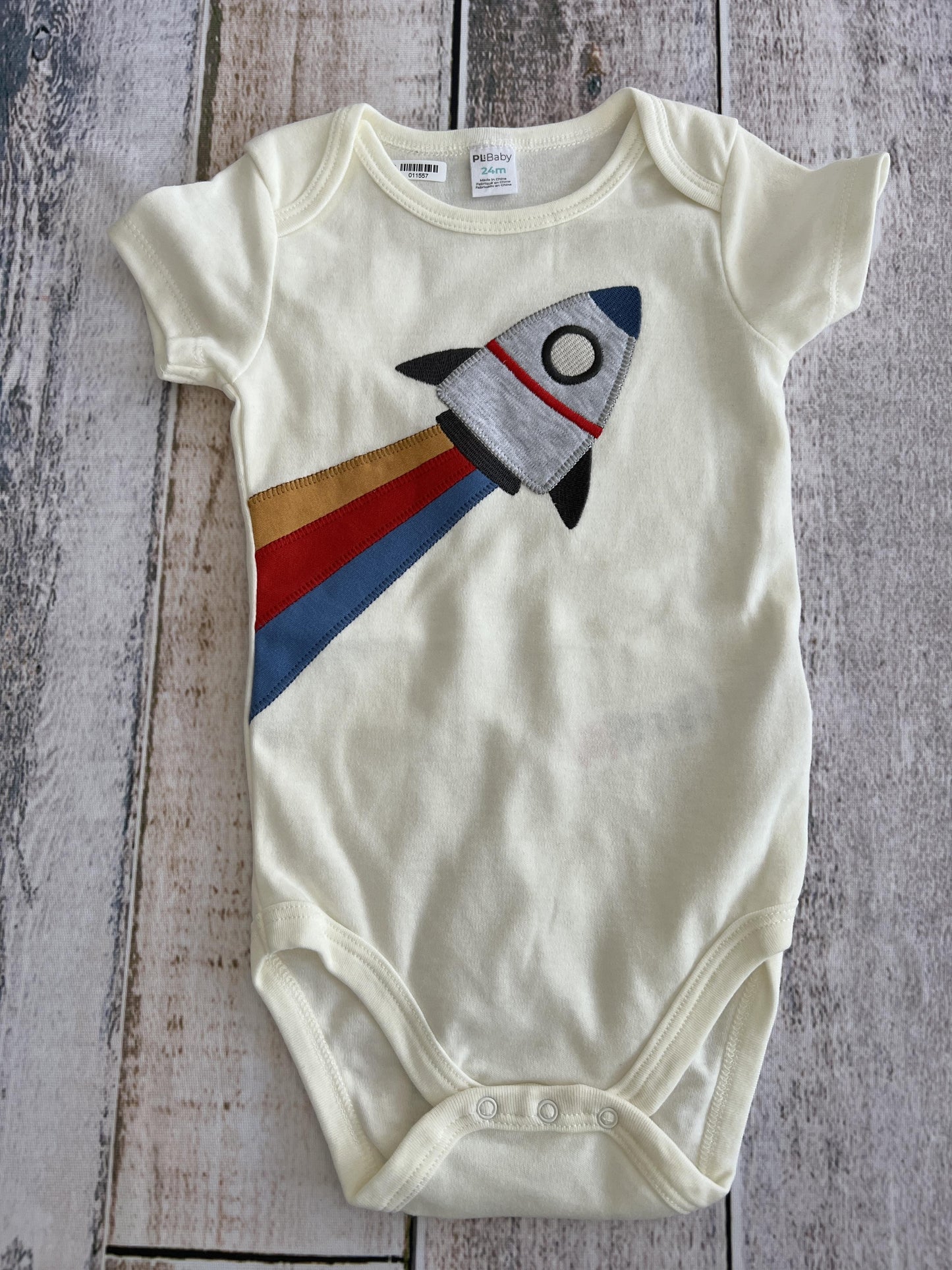 PL Baby Boys cream | Space Onesie Size: 24 months cream | Space
