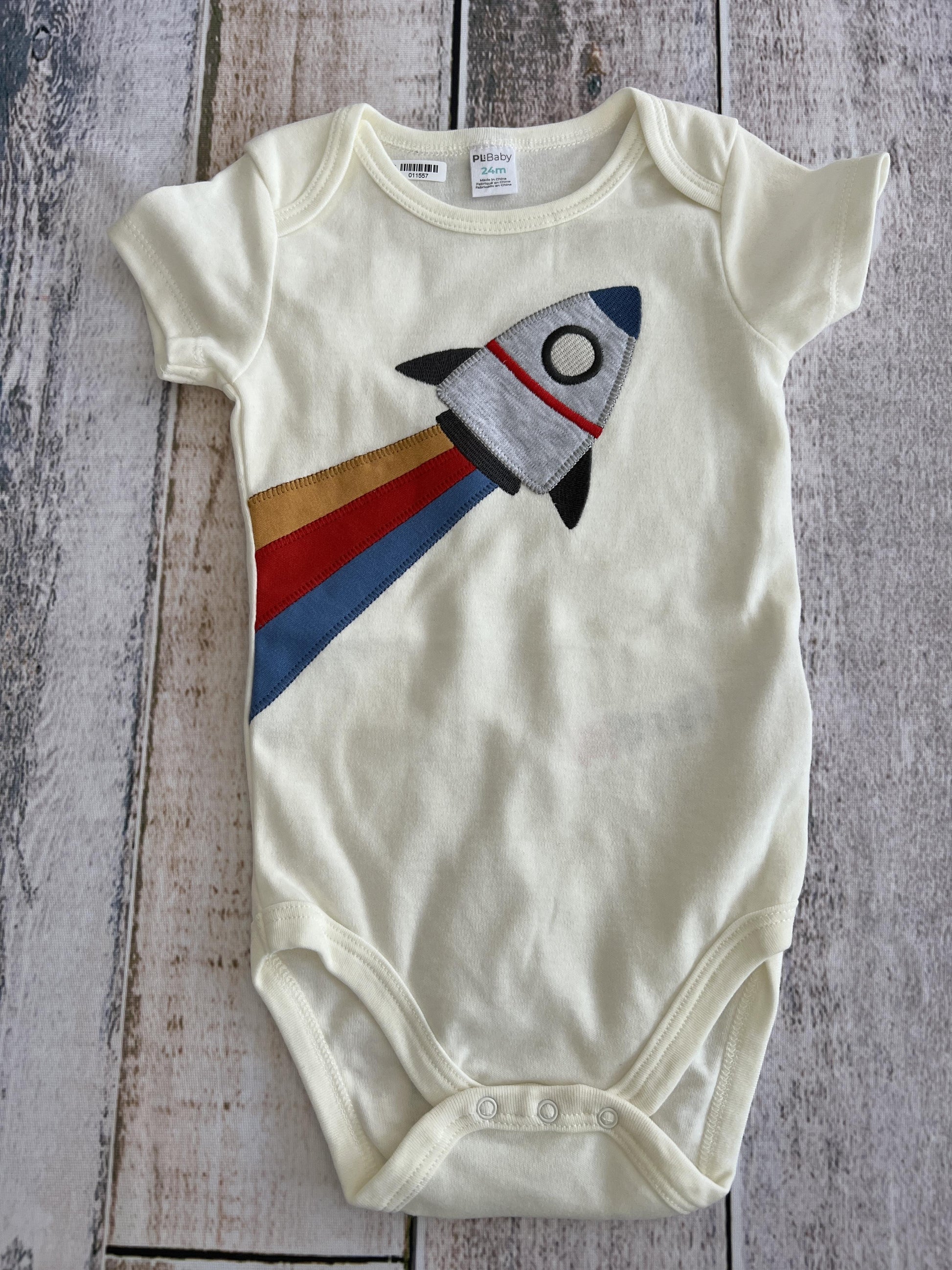 PL Baby Boys cream | Space Onesie Size: 24 months cream | Space
