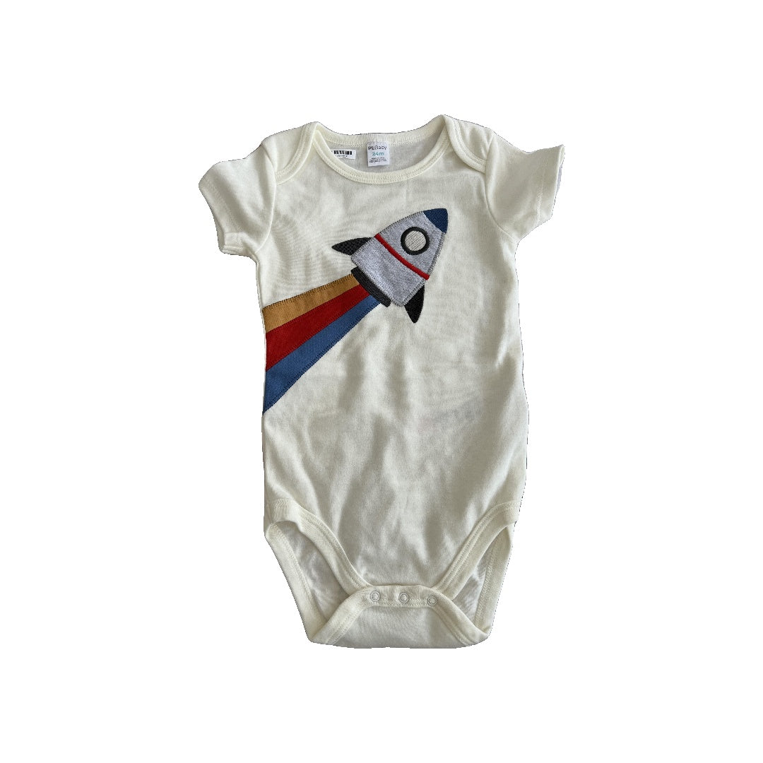 PL Baby Boys cream | Space Onesie Size: 24 months cream | Space