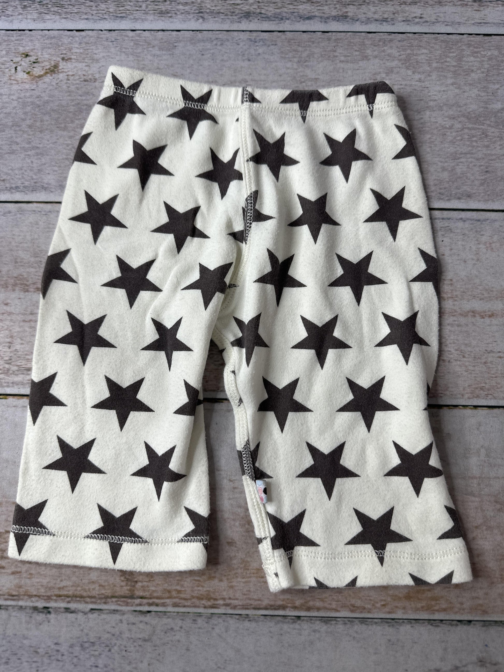 Babysoy Unisex cream | Stars | Brown Pants Size: 3-6 months cream | Stars | Brown