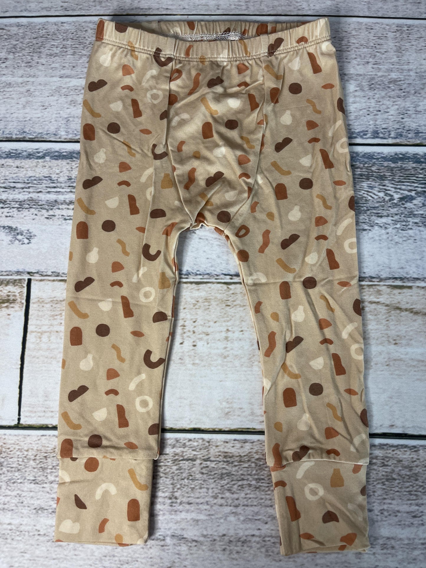 BabySprouts co Unisex cream | Tan | Brown Pajamas Size: 12-18 months cream | Tan | Brown