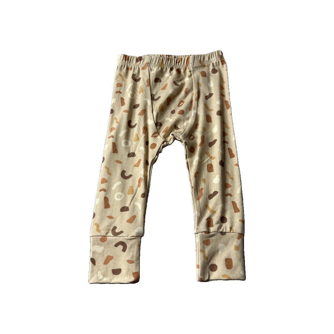 BabySprouts co Unisex cream | Tan | Brown Pajamas Size: 6-12 months cream | Tan | Brown
