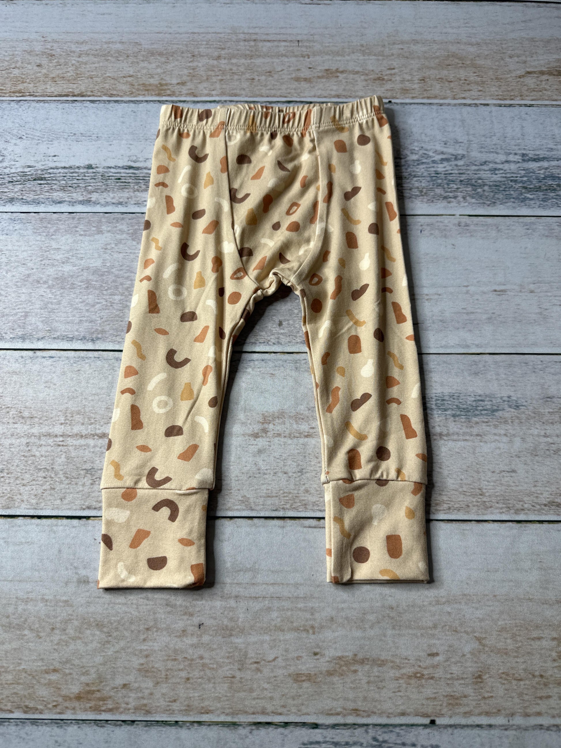 BabySprouts co Unisex cream | Tan | Brown Pajamas Size: 6-12 months cream | Tan | Brown