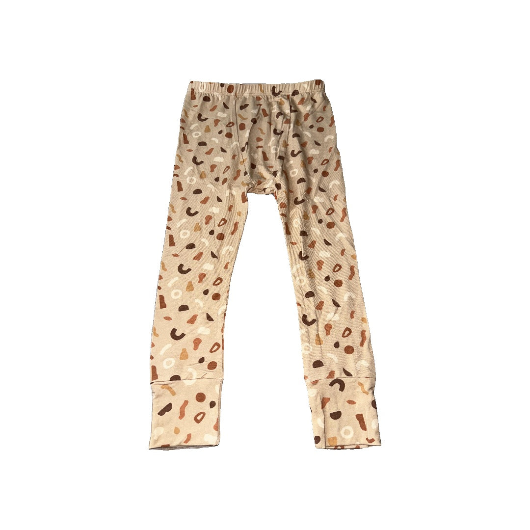 BabySprouts co Unisex cream | Tan | Brown Pajamas Size: 3T cream | Tan | Brown