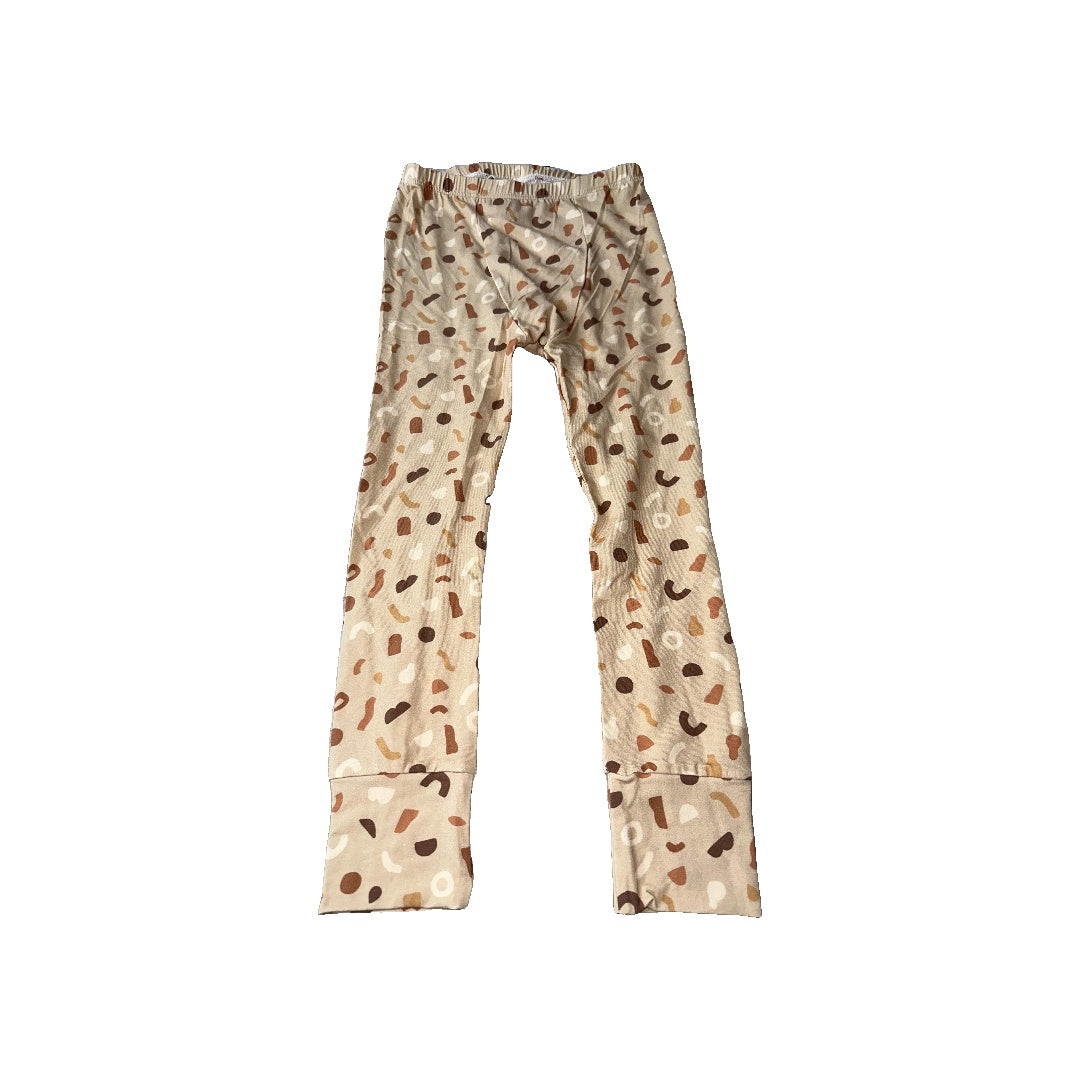 BabySprouts co Unisex cream | Tan | Brown Pajamas Size: 5T cream | Tan | Brown