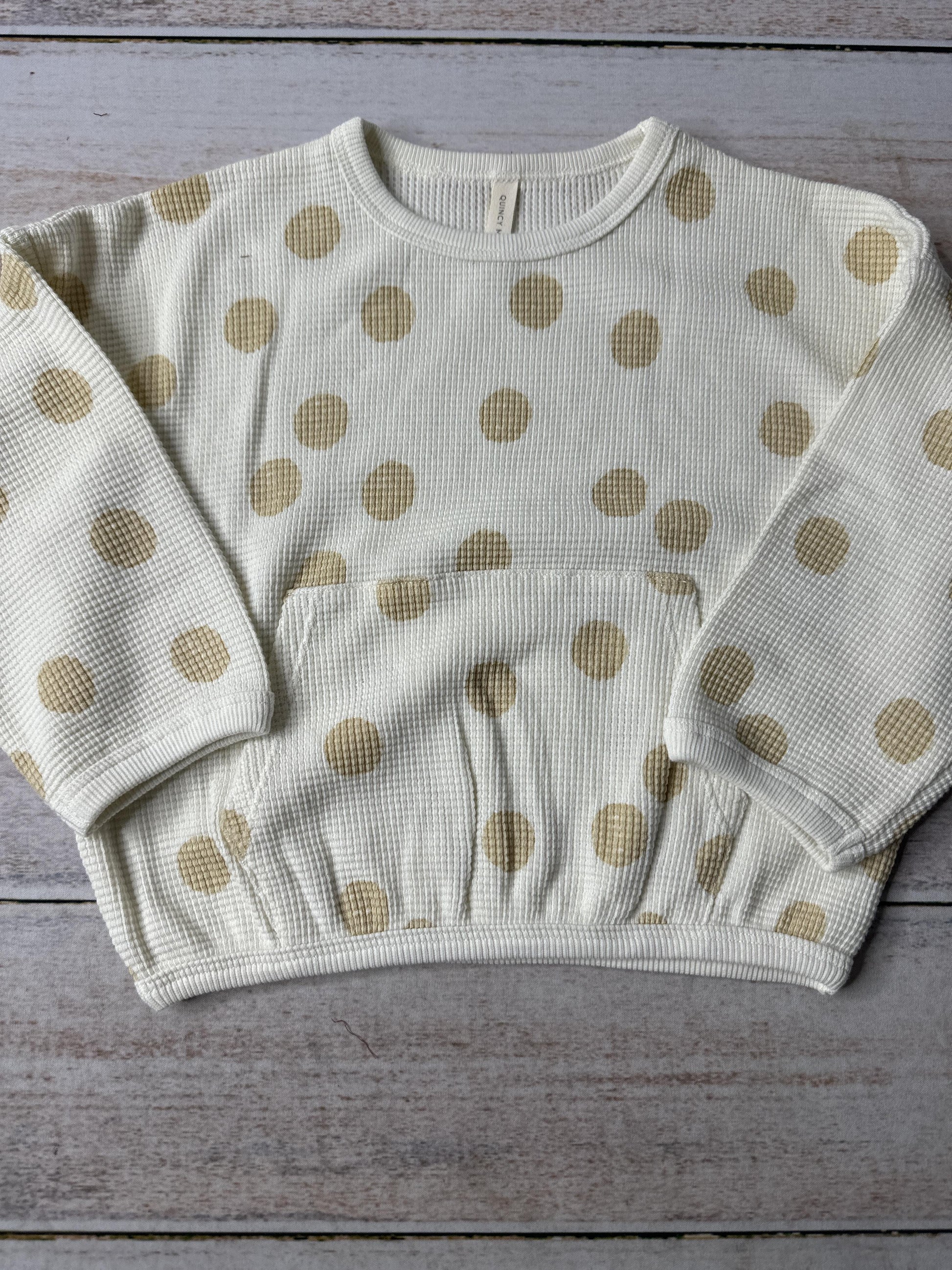 Quincy Mae Unisex cream | Tan Sweater Size: 18-24 months cream | Tan