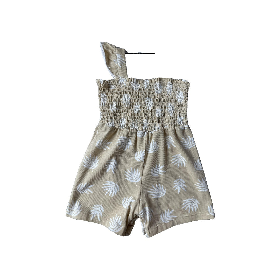 Focus Girls cream | Tan Romper Size: 18 months cream | Tan