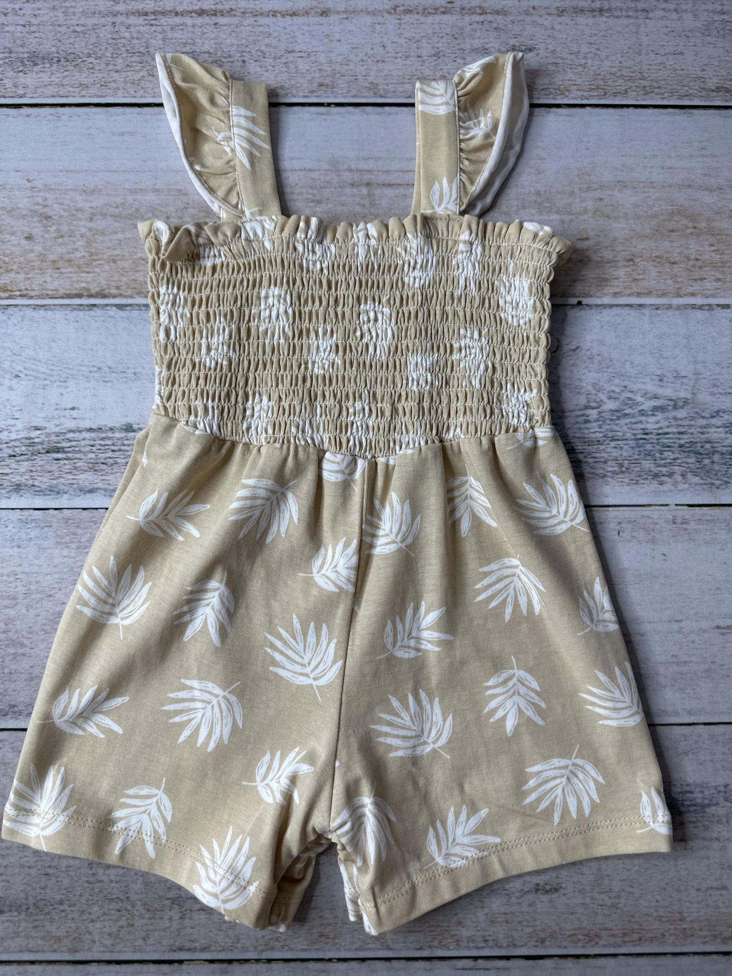 Focus Girls cream | Tan Romper Size: 18 months cream | Tan