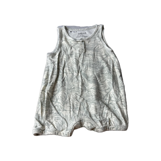 Goumi Boys cream | Teal Romper Size: 12-18 months cream | Teal