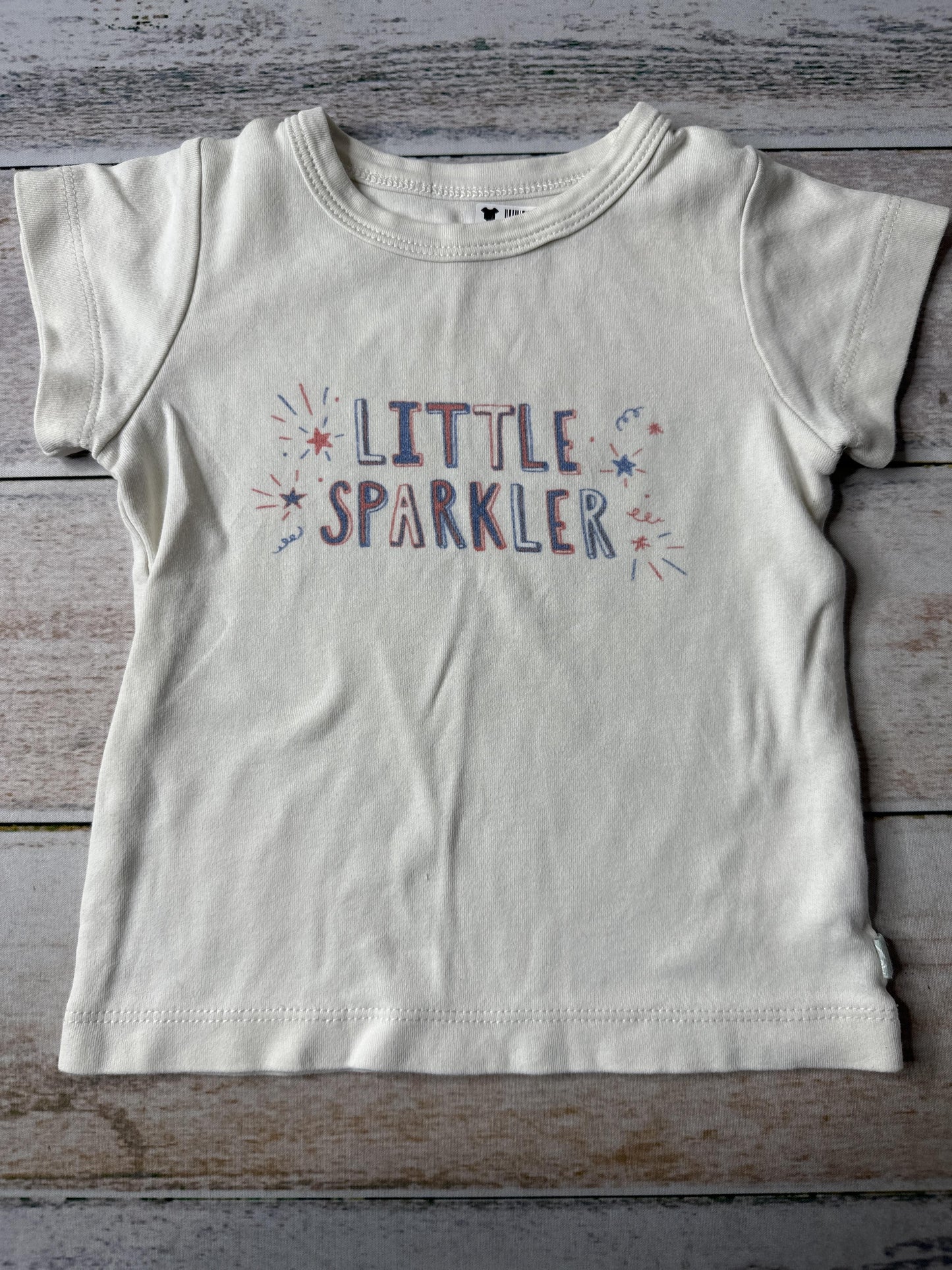 Finn + Emma Unisex cream | Text T-Shirt Size: 18-24 months cream | Text