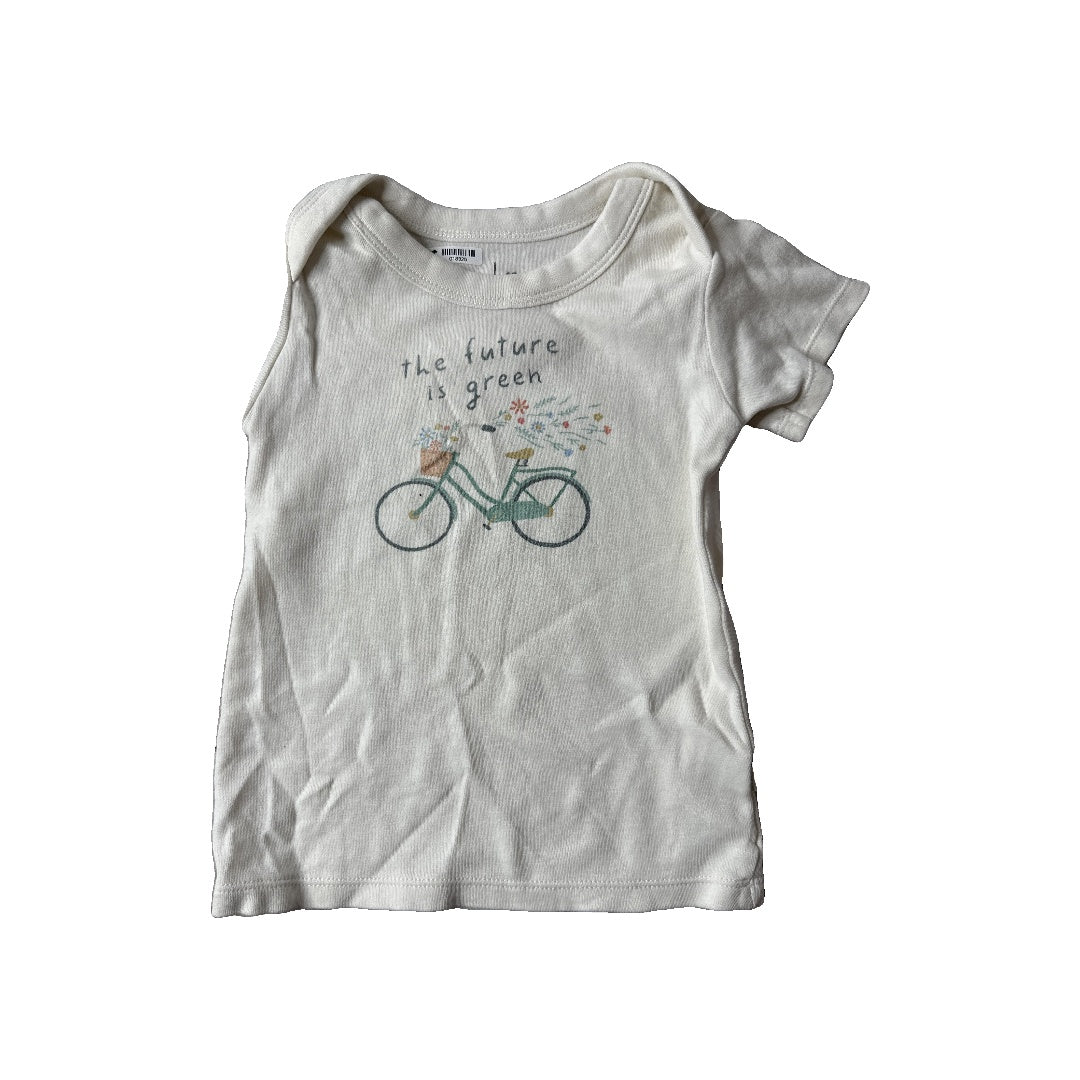 Finn + Emma Unisex cream | Text T-Shirt Size: 12-18 months cream | Text