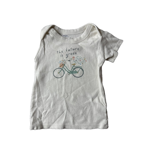 Finn + Emma Unisex cream | Text T-Shirt Size: 12-18 months cream | Text