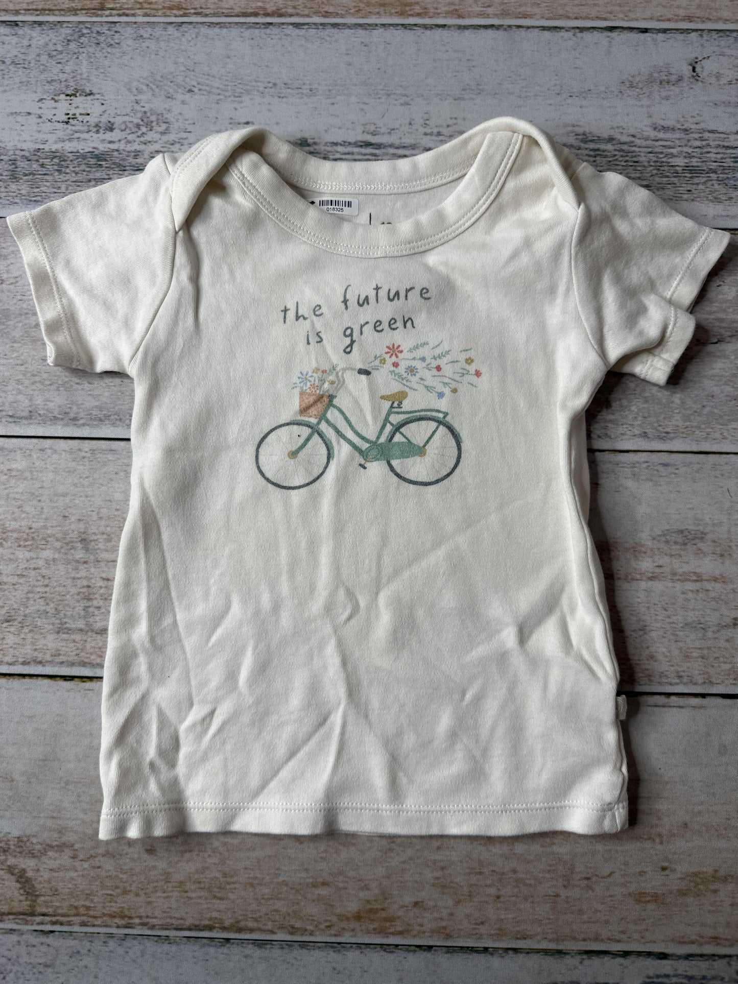 Finn + Emma Unisex cream | Text T-Shirt Size: 12-18 months cream | Text