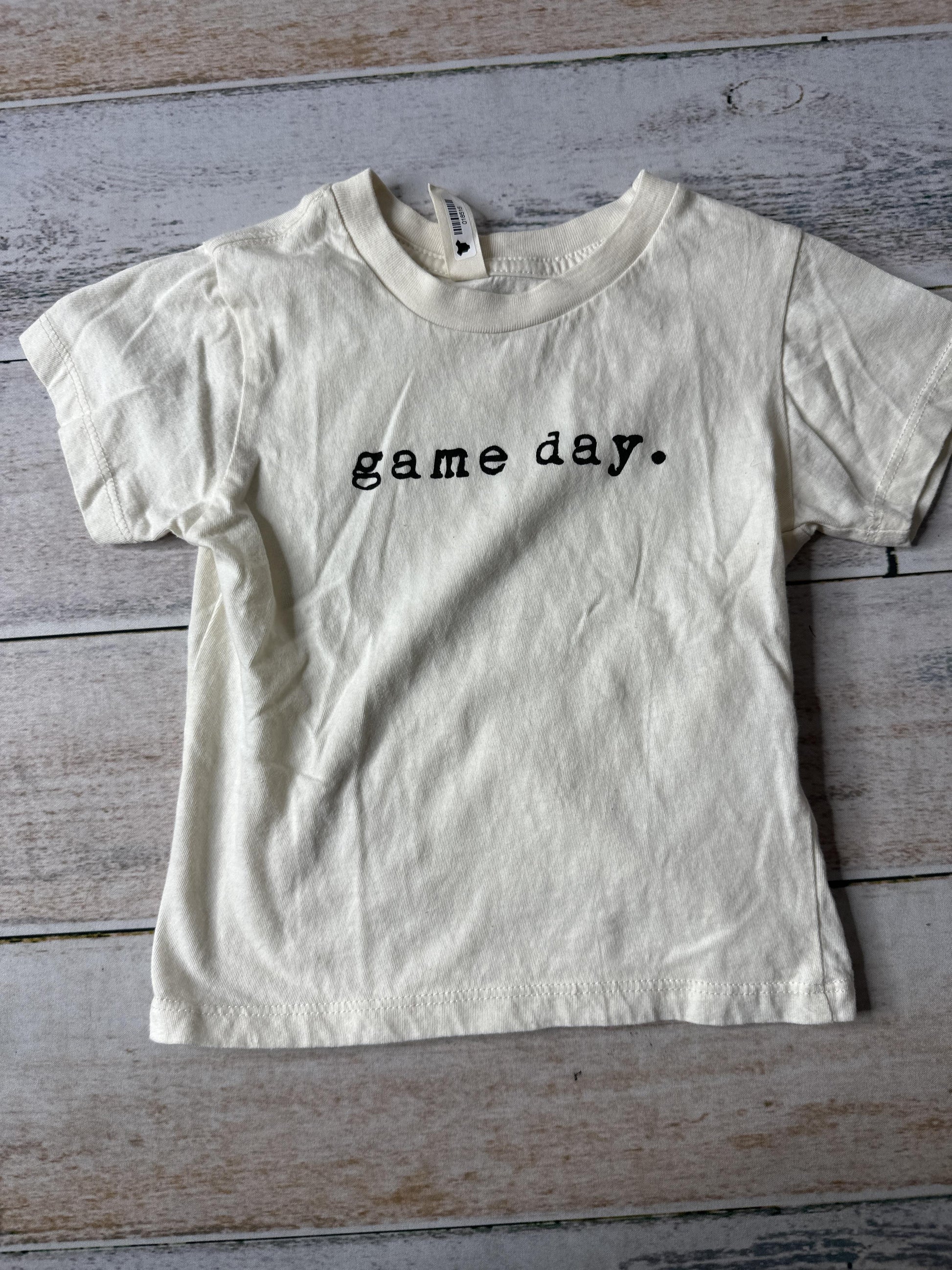 Tenth + Pine Unisex cream | Text T-Shirt Size: 18-24 months cream | Text