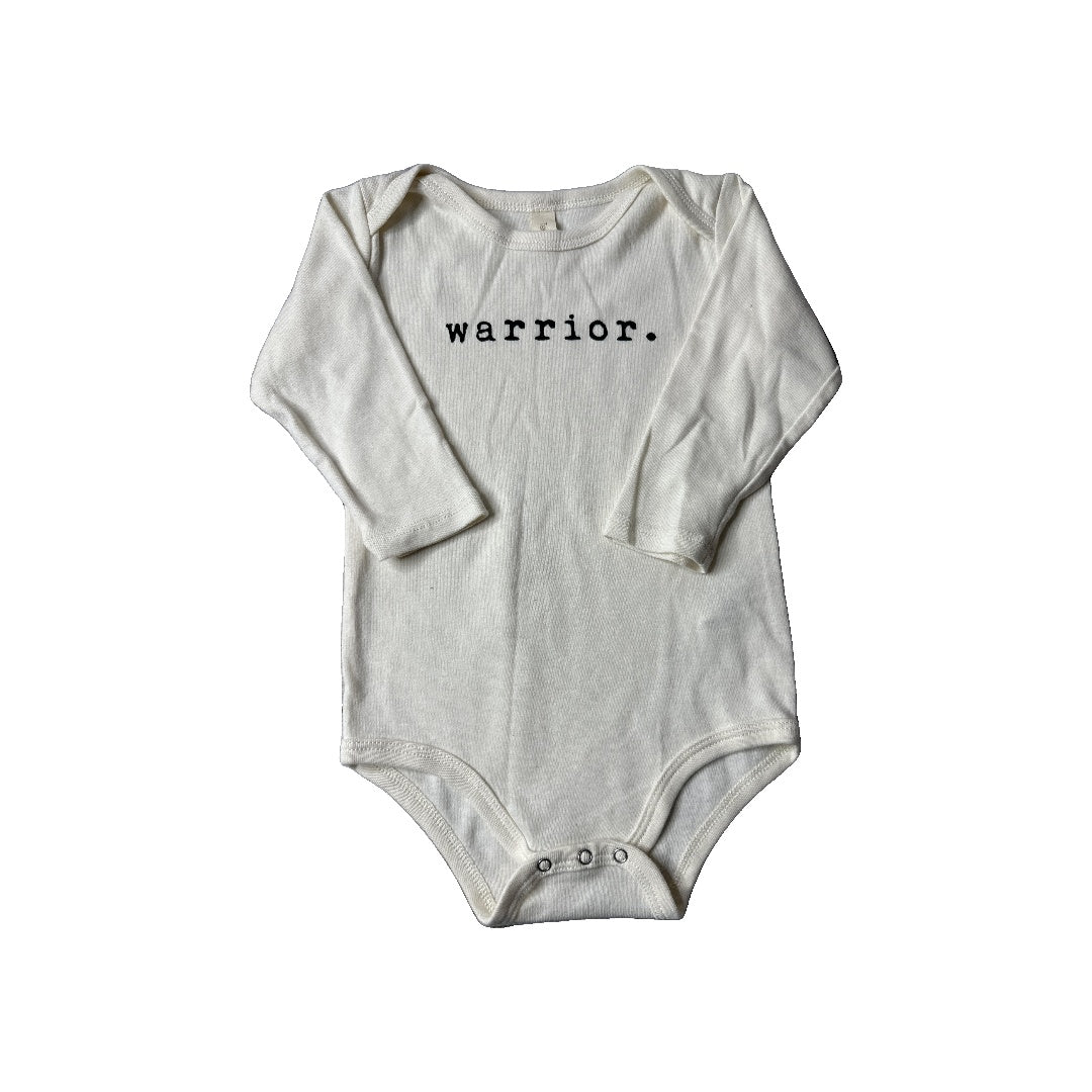 Tenth + Pine Unisex cream | Text Onesie Size: 18-24 months cream | Text