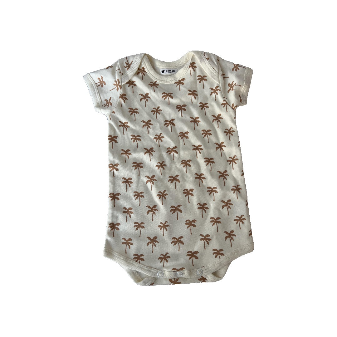 Faherty Unisex cream | Tropical Onesie Size: 3-6 months cream | Tropical