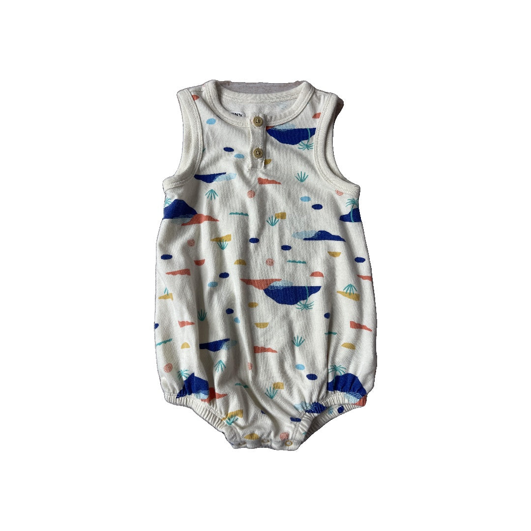 Cat & Jack Unisex cream | Tropical Romper Size: 12 months cream | Tropical