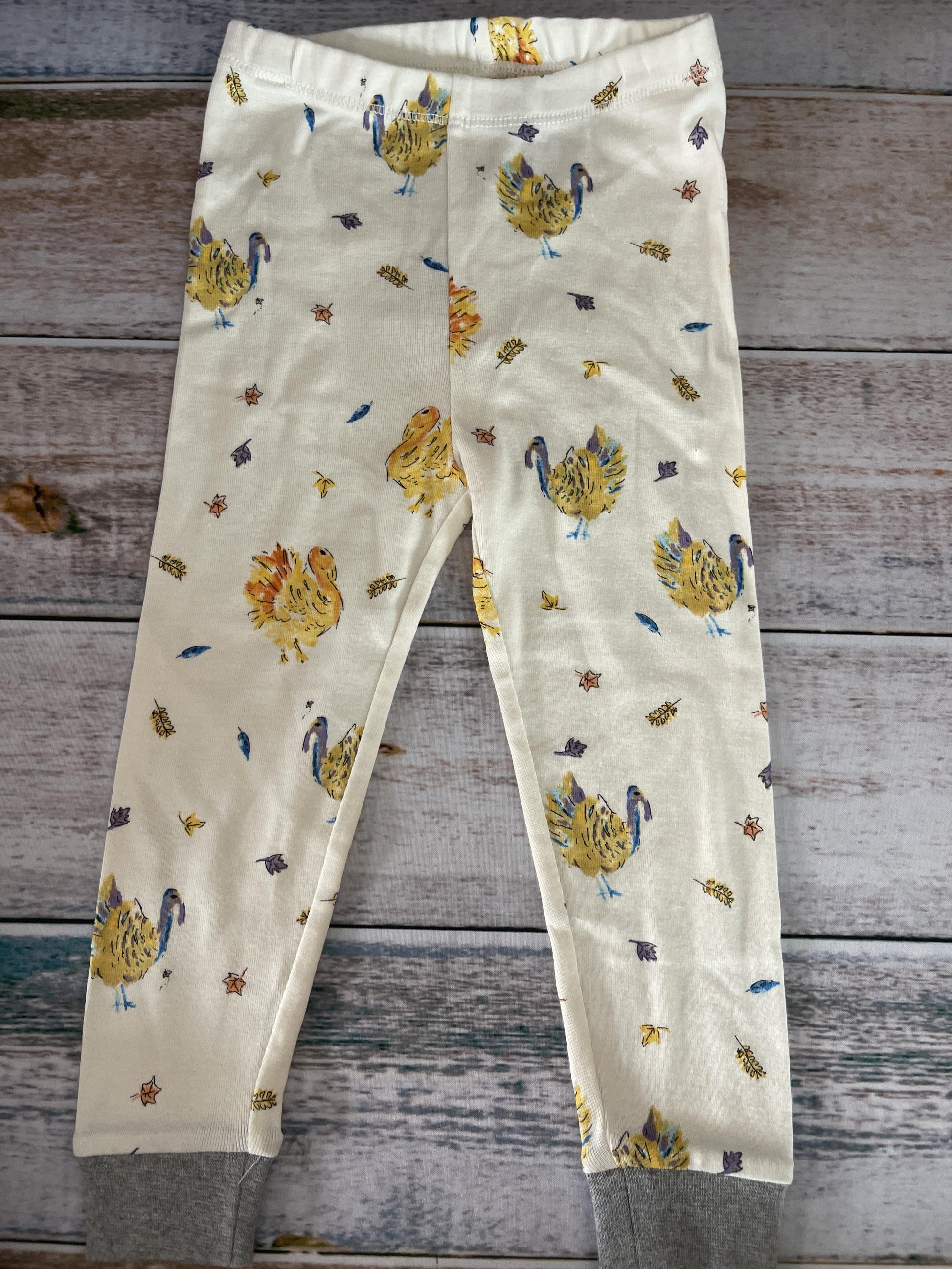 Burt's Bees Unisex cream | Yellow | Light Blue Pajamas Size: 2T cream | Yellow | Light Blue
