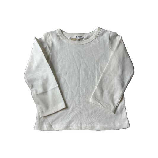 Kidential Unisex cream Long Sleeve T-Shirt Size: 3T cream