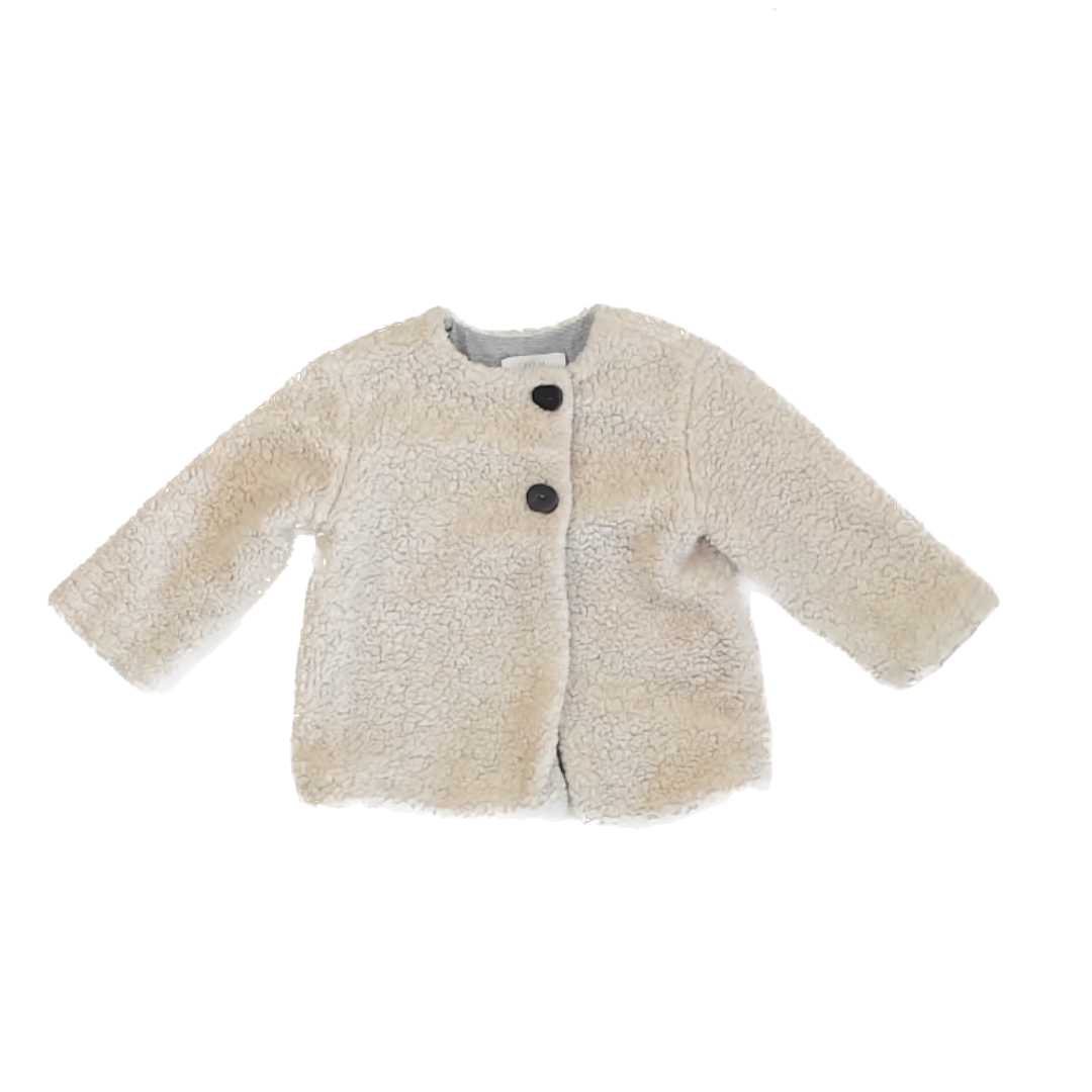 Zara Girls Cream Jacket Size: 2-3T Cream