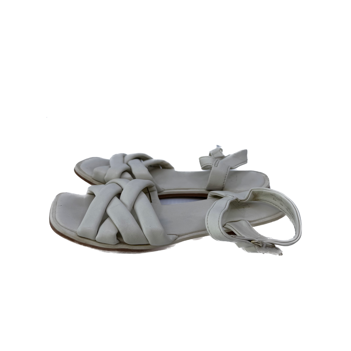 Zara Girls Cream Sandals Size: 30 (12.5 Youth) Cream