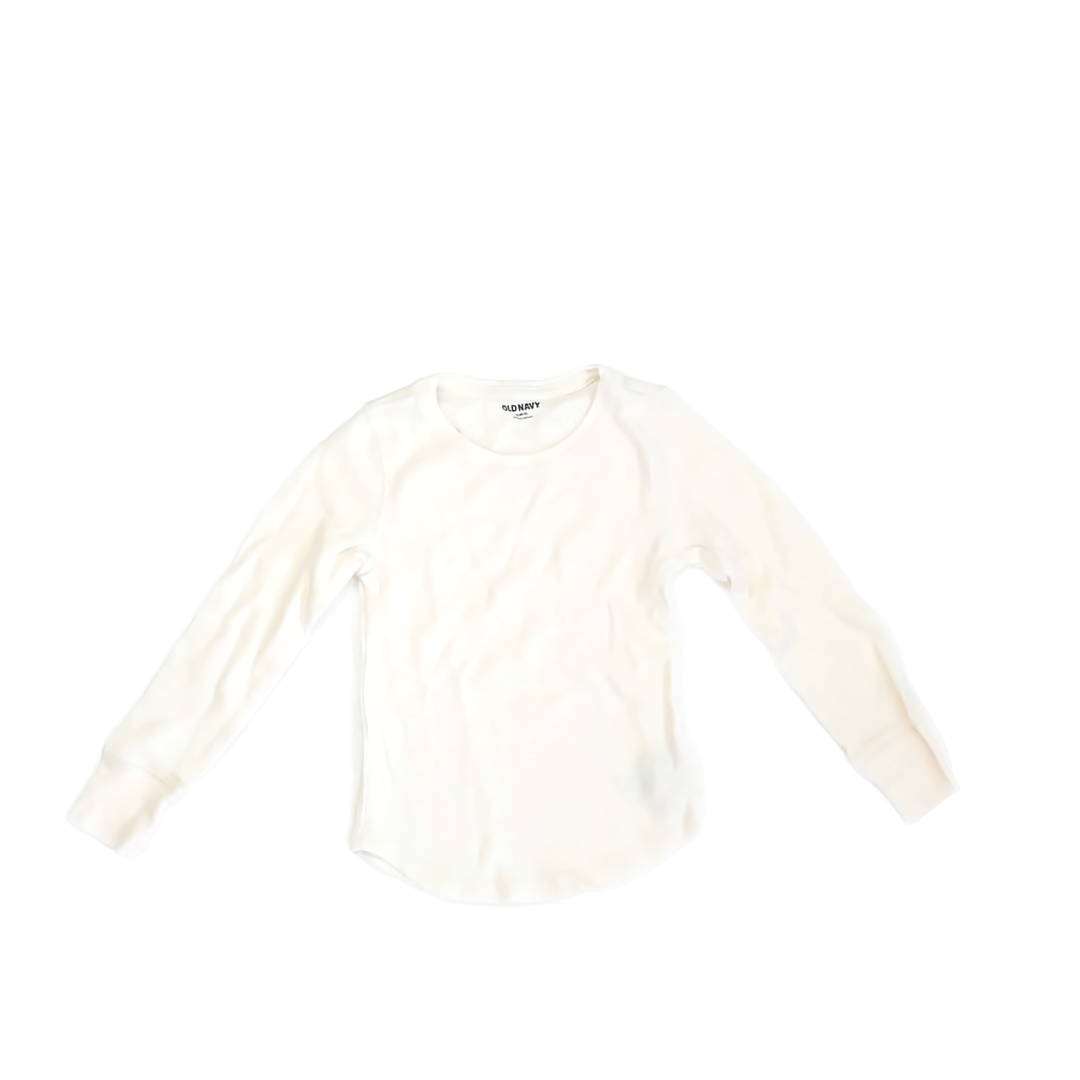 Old Navy Boys Cream Long Sleeve T-Shirt Size: S (6-7) Cream