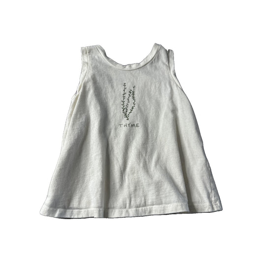 Go Gently Unisex cream Tank Top Size: 2T cream
