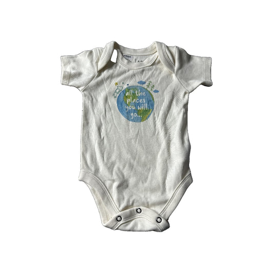 Finn + Emma Unisex cream Onesie Size: 6-9 months cream