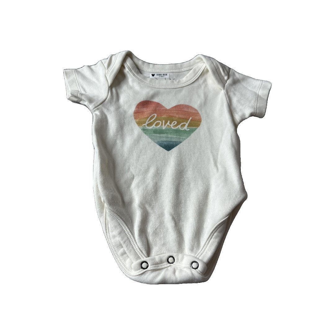 Finn + Emma Unisex cream Onesie Size: 3-6 months cream