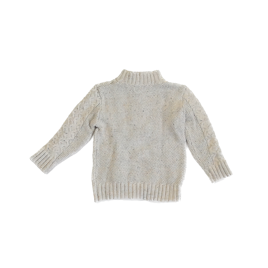 Cat & Jack Boys Cream Sweater Size: 3T Cream