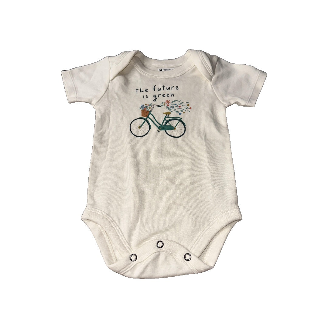 Finn + Emma Unisex cream Onesie Size: 3-6 months cream