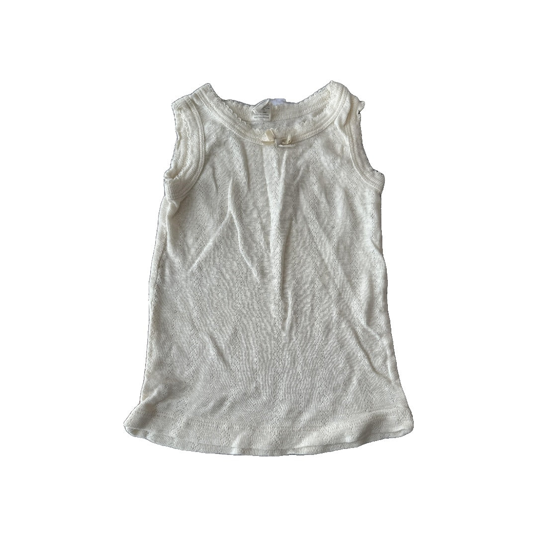 Kate Quinn Girls cream Tank Top Size: 2-3 Years cream