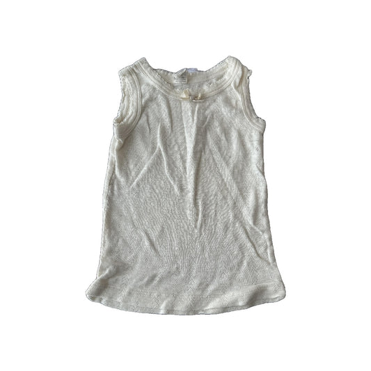 Kate Quinn Girls cream Tank Top Size: 2-3 Years cream