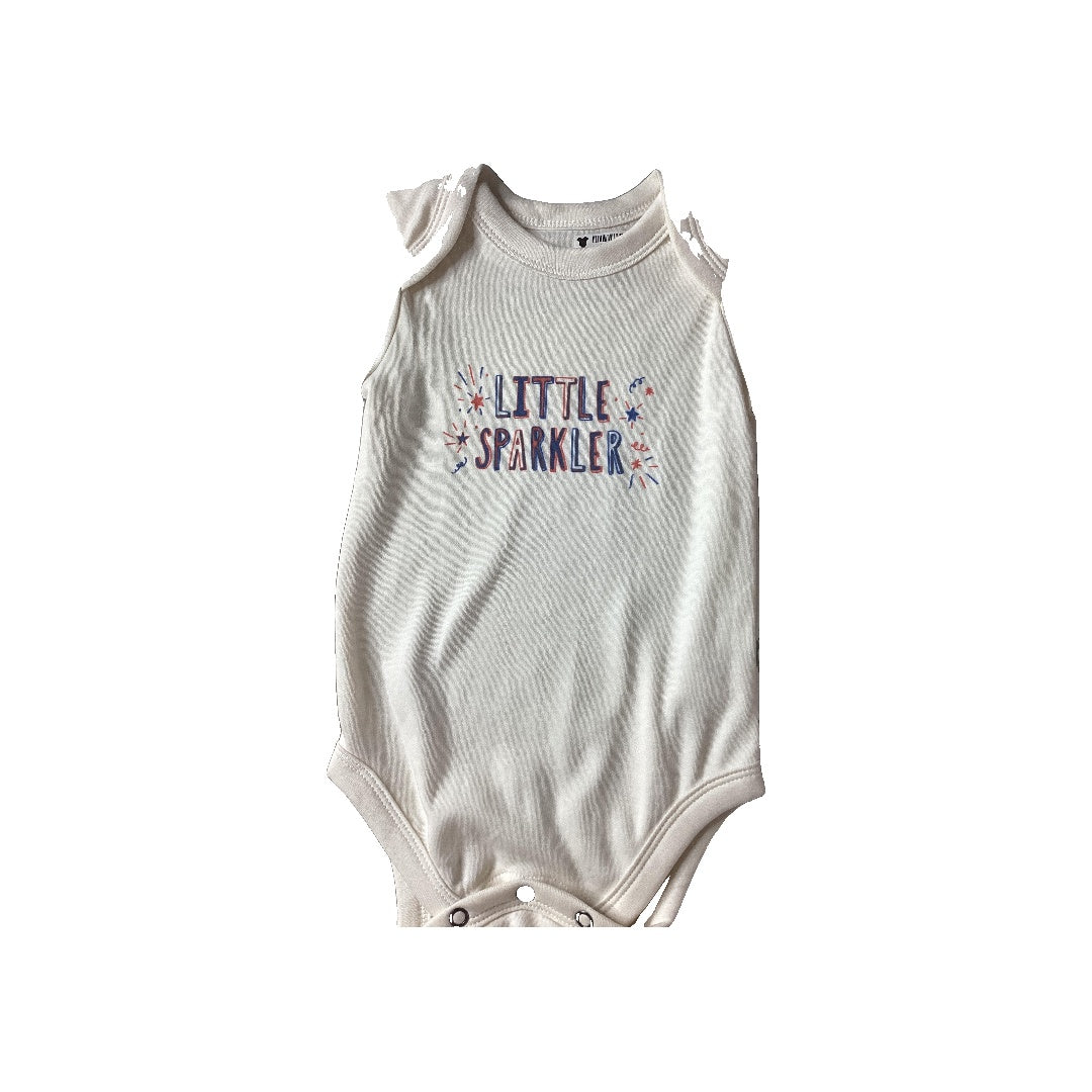 Finn + Emma Unisex cream Onesie Size: 6-9 months cream