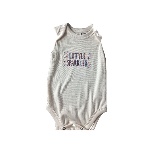 Finn + Emma Unisex cream Onesie Size: 6-9 months cream