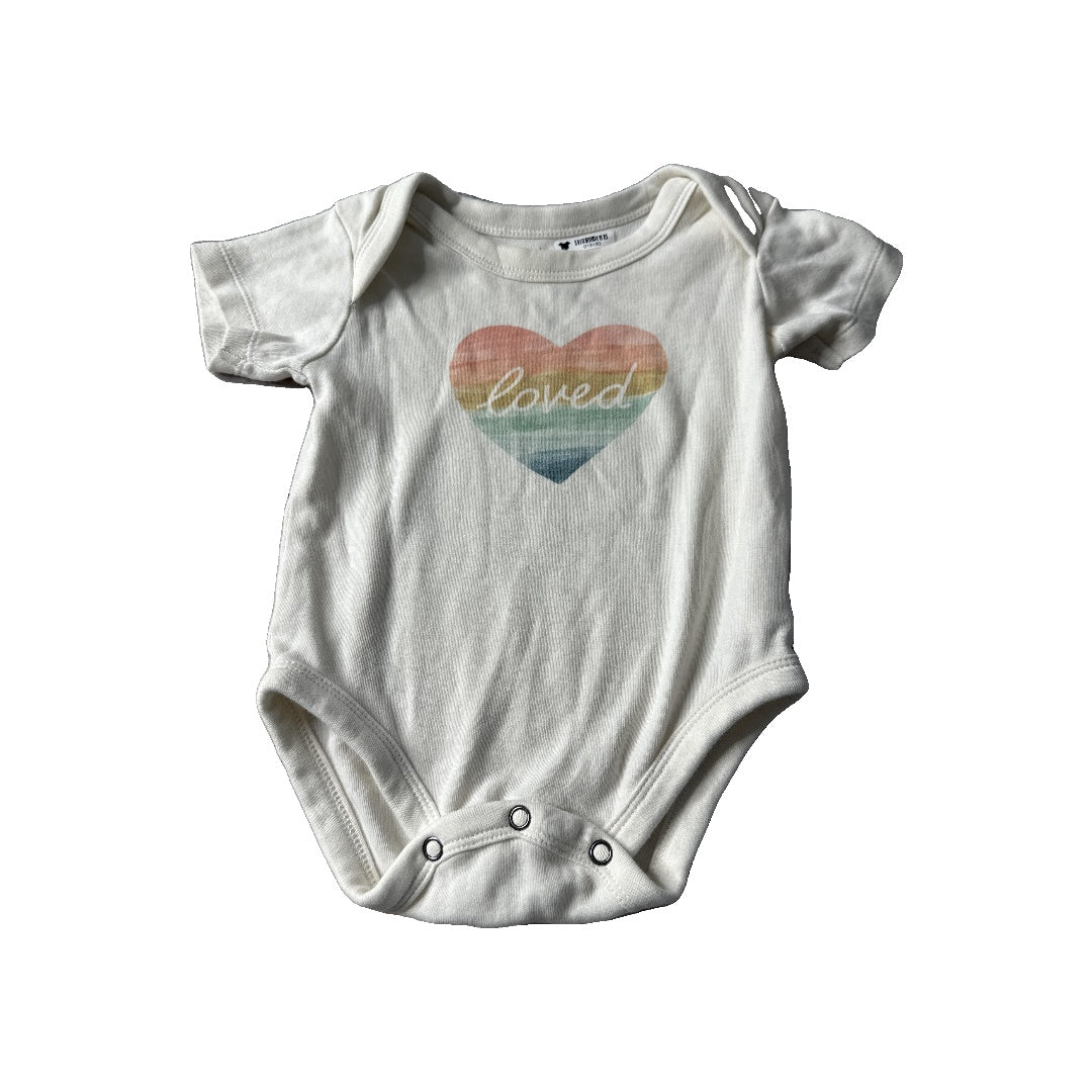 Finn + Emma Unisex cream Onesie Size: 6-9 months cream