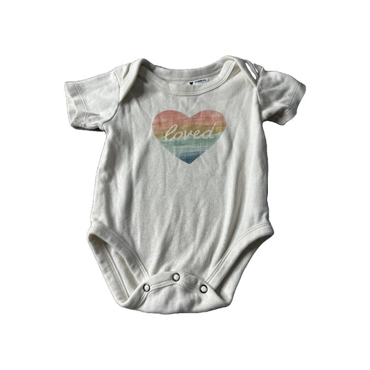 Finn + Emma Unisex cream Onesie Size: 6-9 months cream