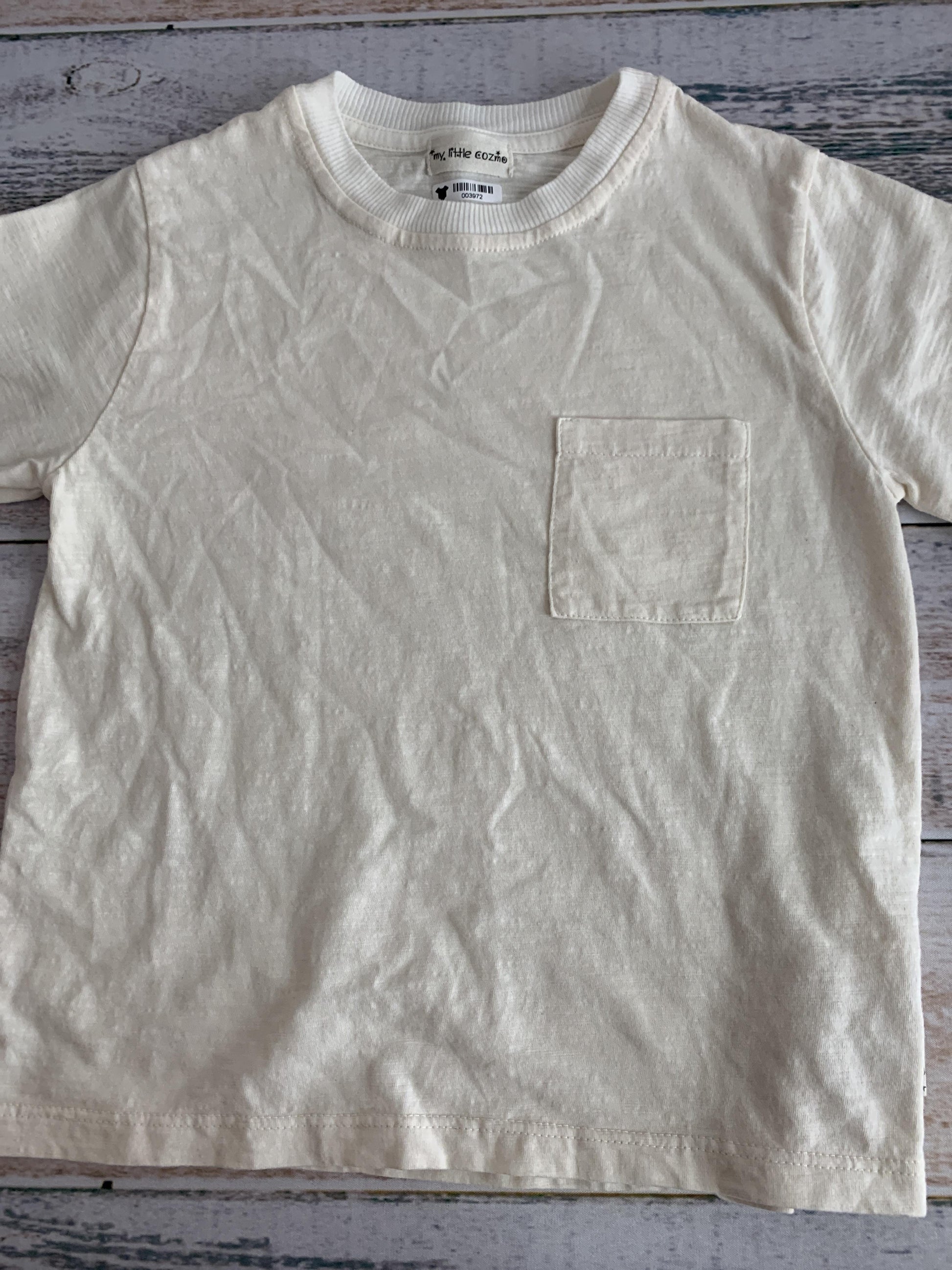 My Little Cozmo Boys cream T-Shirt Size: 3T cream