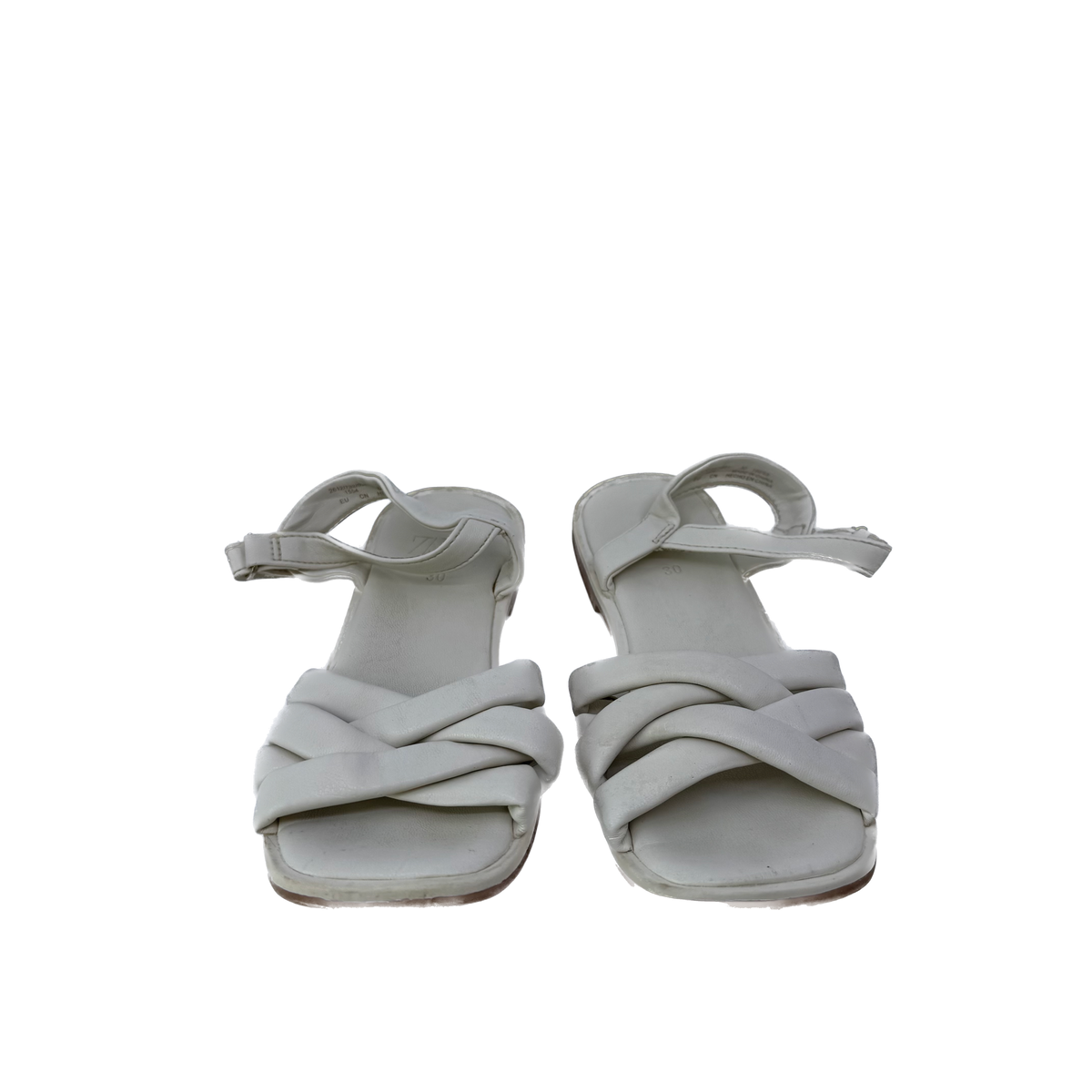 Zara Girls Cream Sandals Size: 30 (12.5 Youth) Cream
