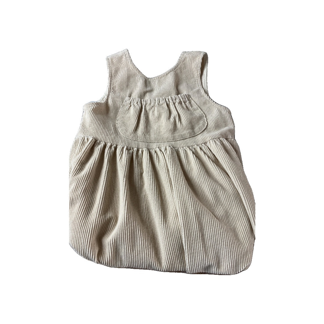 JM Snail Girls cream Dress Size: 8-Jul cream