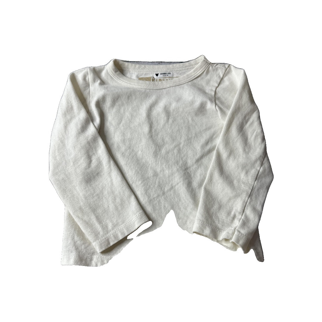 Kidential Unisex cream Long Sleeve Shirt Size: 3T cream